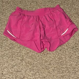 Lululemon Run Hotty Hot Low-Rise Lined Short 4” Sonic Pink